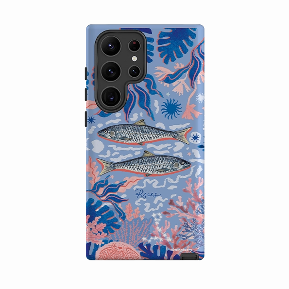 Samsung Tough Case - Pisces By Emma Frances Grant Flexible Edge Texture