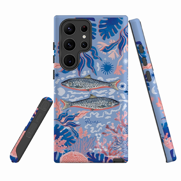 Samsung Tough Case - Pisces By Emma Frances Grant Stylish Grip Texture