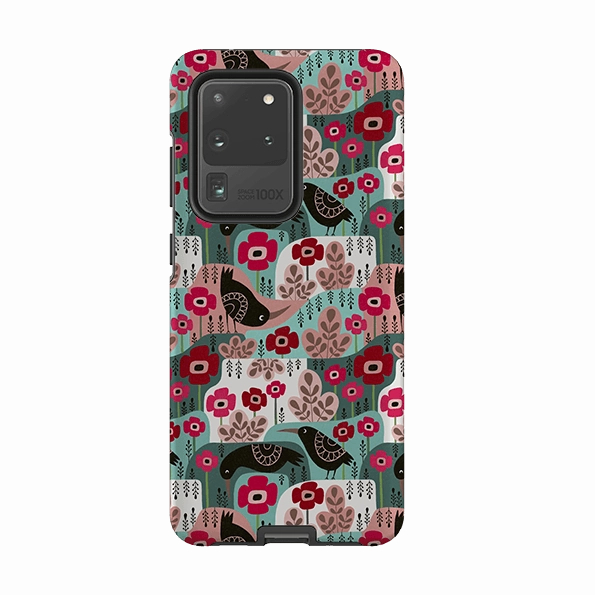 Samsung Tough Case - Poppies And Crow By Suzy Taylor Trendy Finish