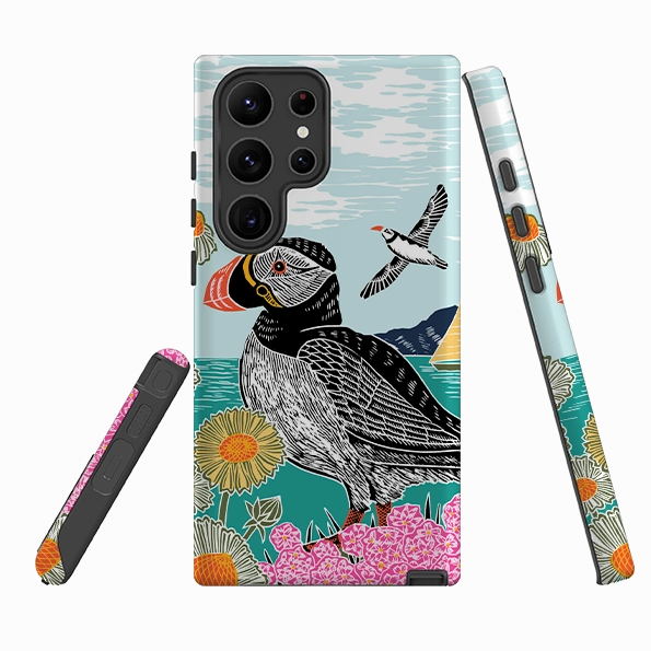 Samsung Tough  Case - Proud Puffin By Kate heiss High gloss