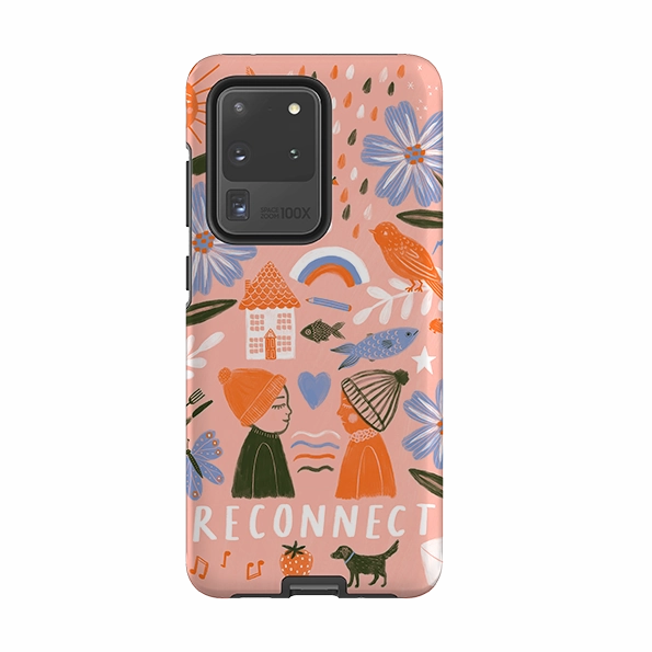 Samsung Tough Case - Reconnect Orange By Lee Foster Wilson Soft Touch