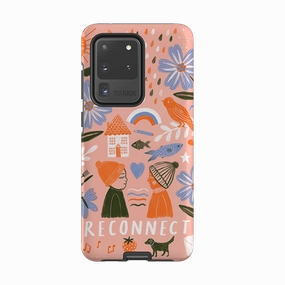 Samsung Tough Case - Reconnect Orange By Lee Foster Wilson Durable Surface