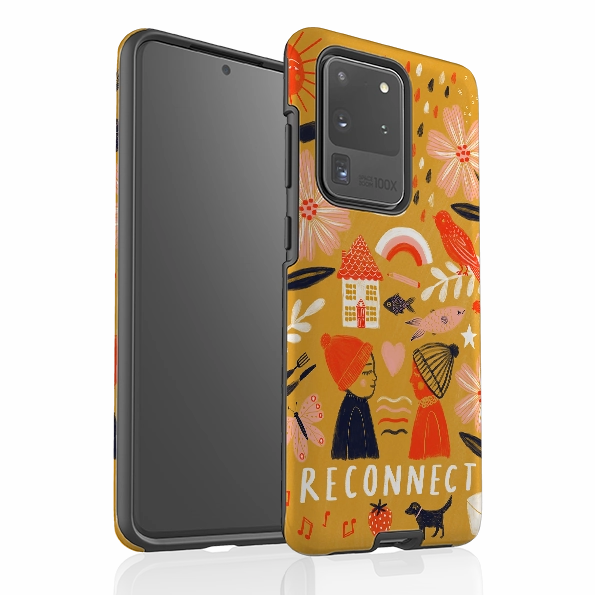 Samsung Tough Case - Reconnect Yellow By Lee Foster Wilson Scratchproof Surface