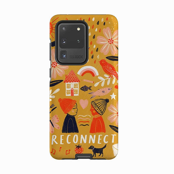 Samsung Tough Case - Reconnect Yellow By Lee Foster Wilson Travel Friendly Durable Protection Layer