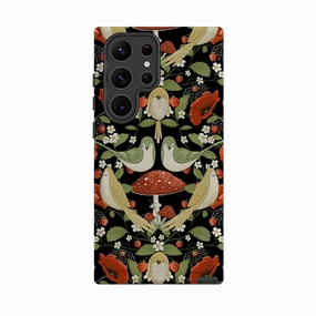 Samsung Tough  Case - Red Poppies By Maja Lindberg Clear Finish Soft Shield