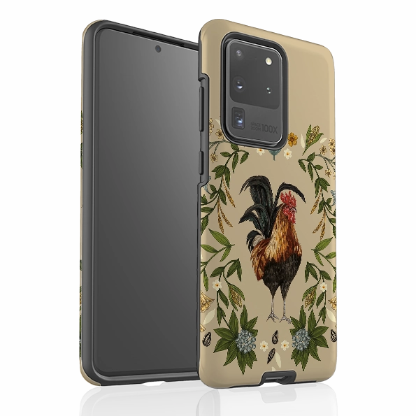 Hybrid Pattern Design Samsung Tough Case - Rooster By Jade Mosinski
