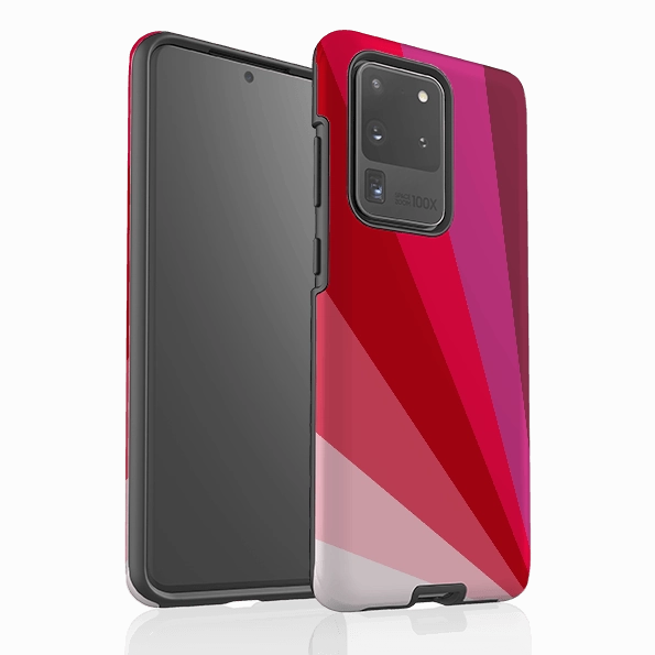 Samsung Tough Case - Ruby Fan By Kitty Joseph Perfect Fit Minimal Build Texture