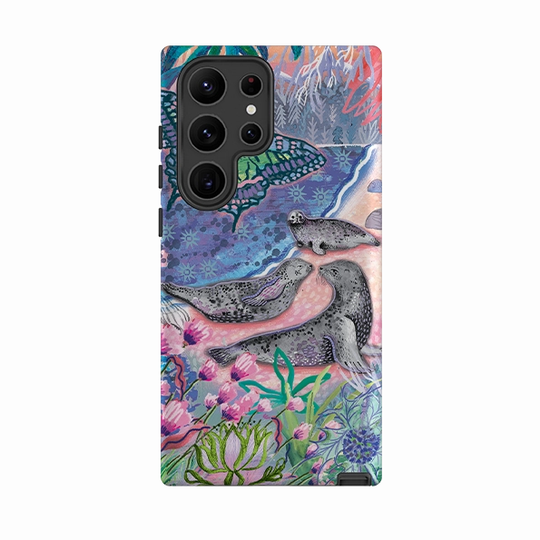 Luxury Coating Samsung Tough  Case - Scenic Seals Of Norfolk By Emma Frances Grant
