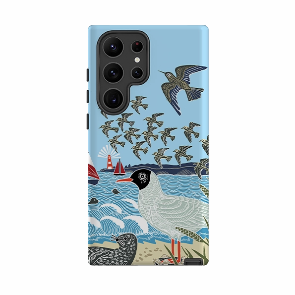 Sleek Detail Rugged Surface Build Samsung Tough  Case - Seagulls And Seals By Kate heiss
