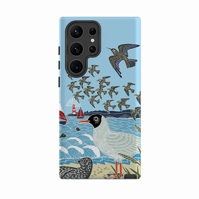 Samsung Tough  Case - Seagulls And Seals By Kate heiss Flexible Grip Form Elegant Touch