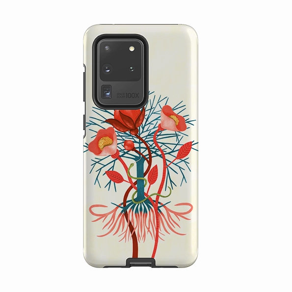 Samsung Tough Case - Snake Tree By Nina Pace Comfort Padding Simple Finish