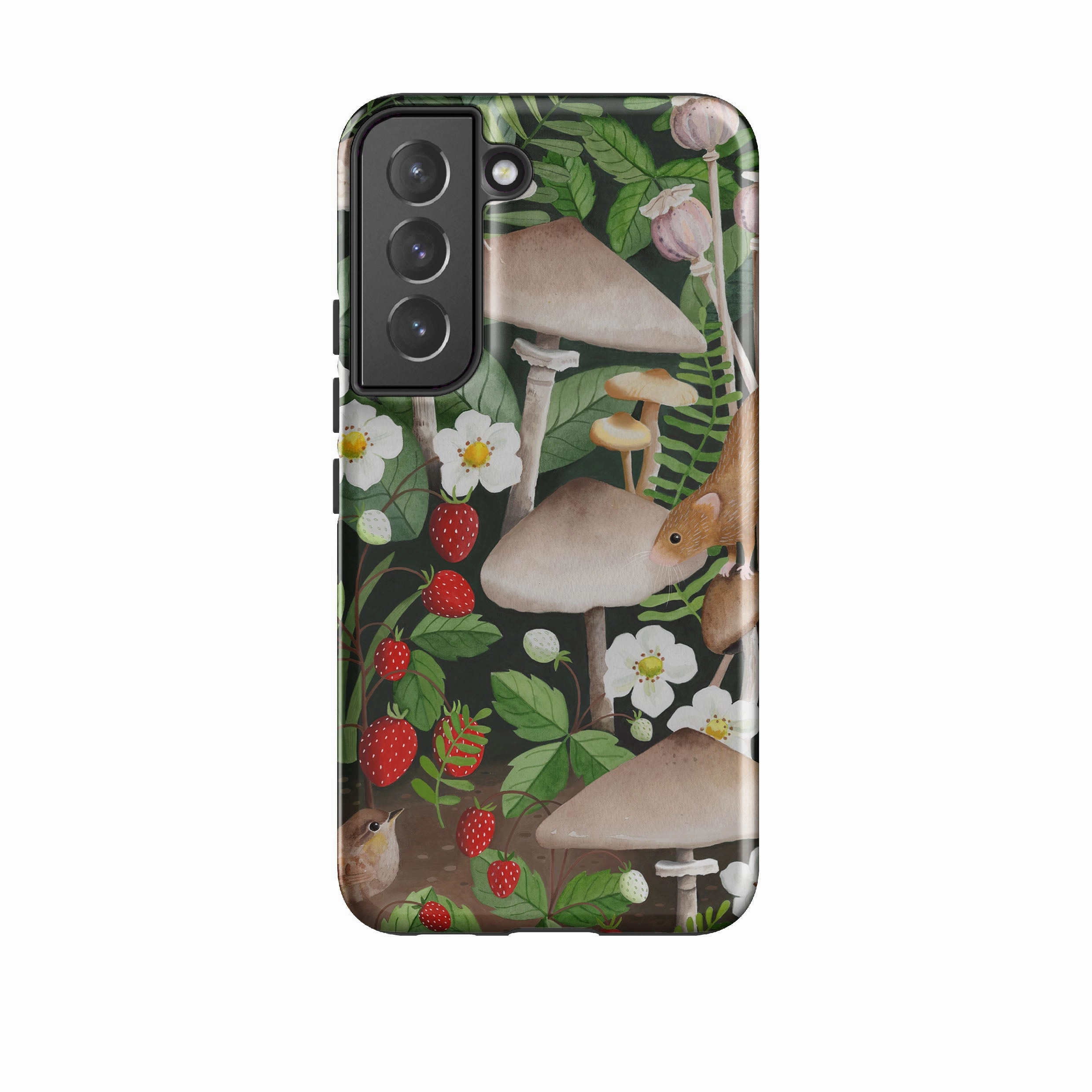 Samsung Tough Case - Strawberry Patch By Bex Parkin Portable Accessory Sleek Finish
