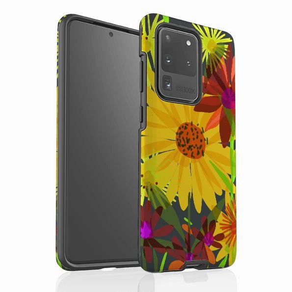 Colorful Accent Samsung Tough Case - Sunflowers By Sarah Campbell