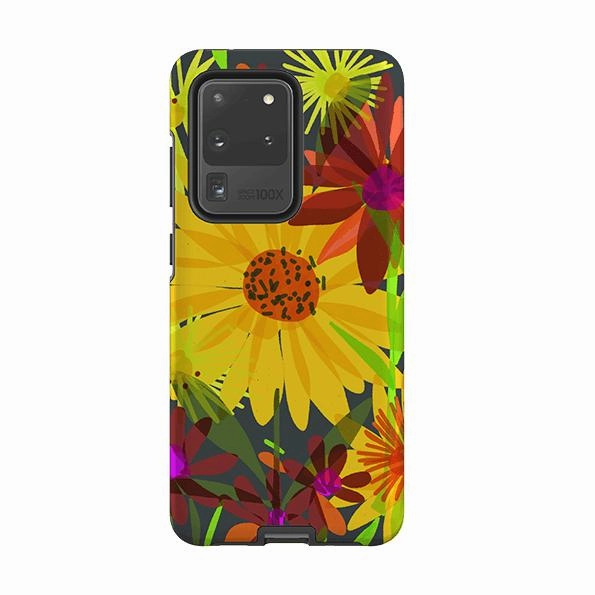 Gloss Touch Samsung Tough Case - Sunflowers By Sarah Campbell