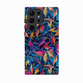 Vibrant Colors Samsung Tough Case - Tangled Leaves