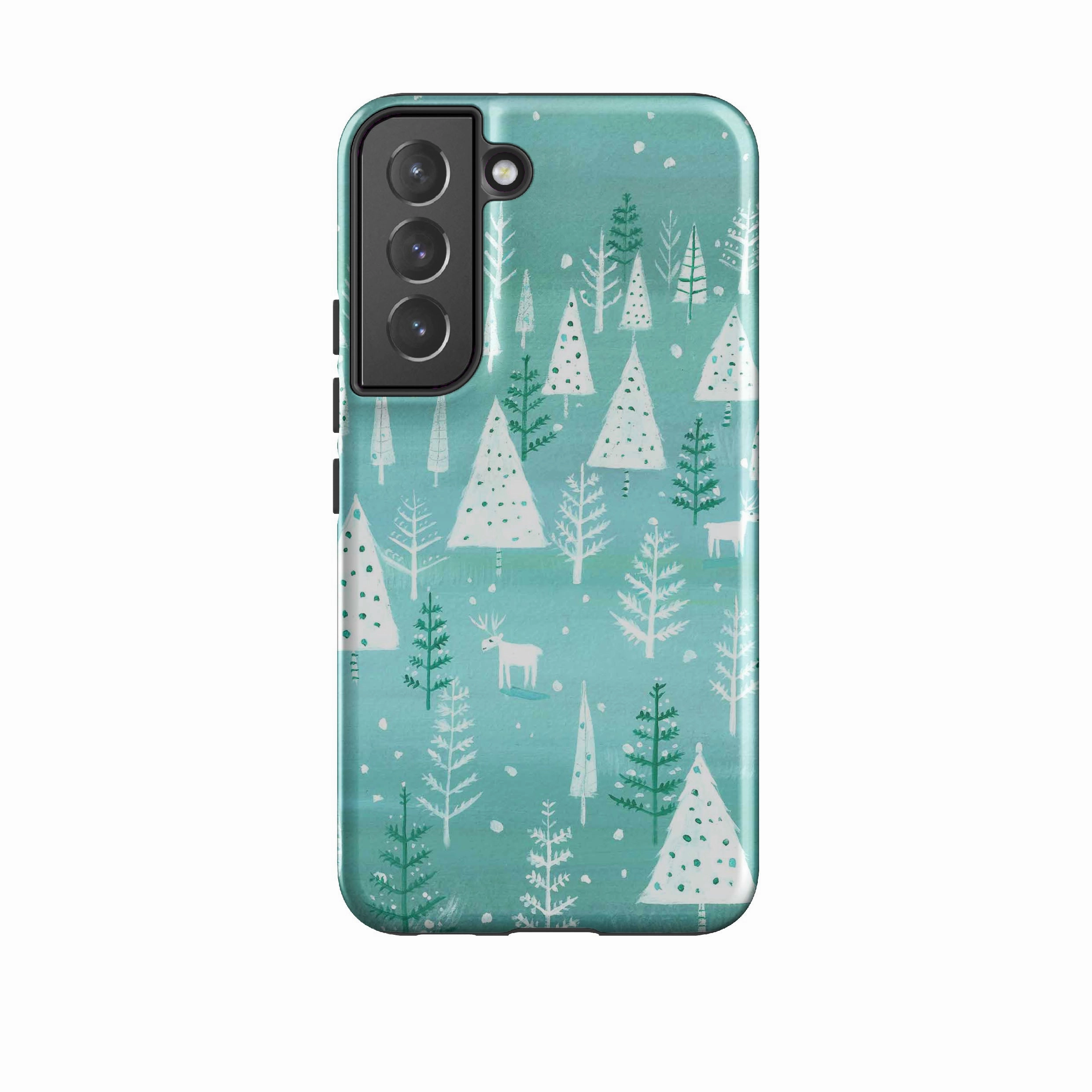 Samsung Tough Case - Teal Tundra By Mary Stubberfield Smooth Feel