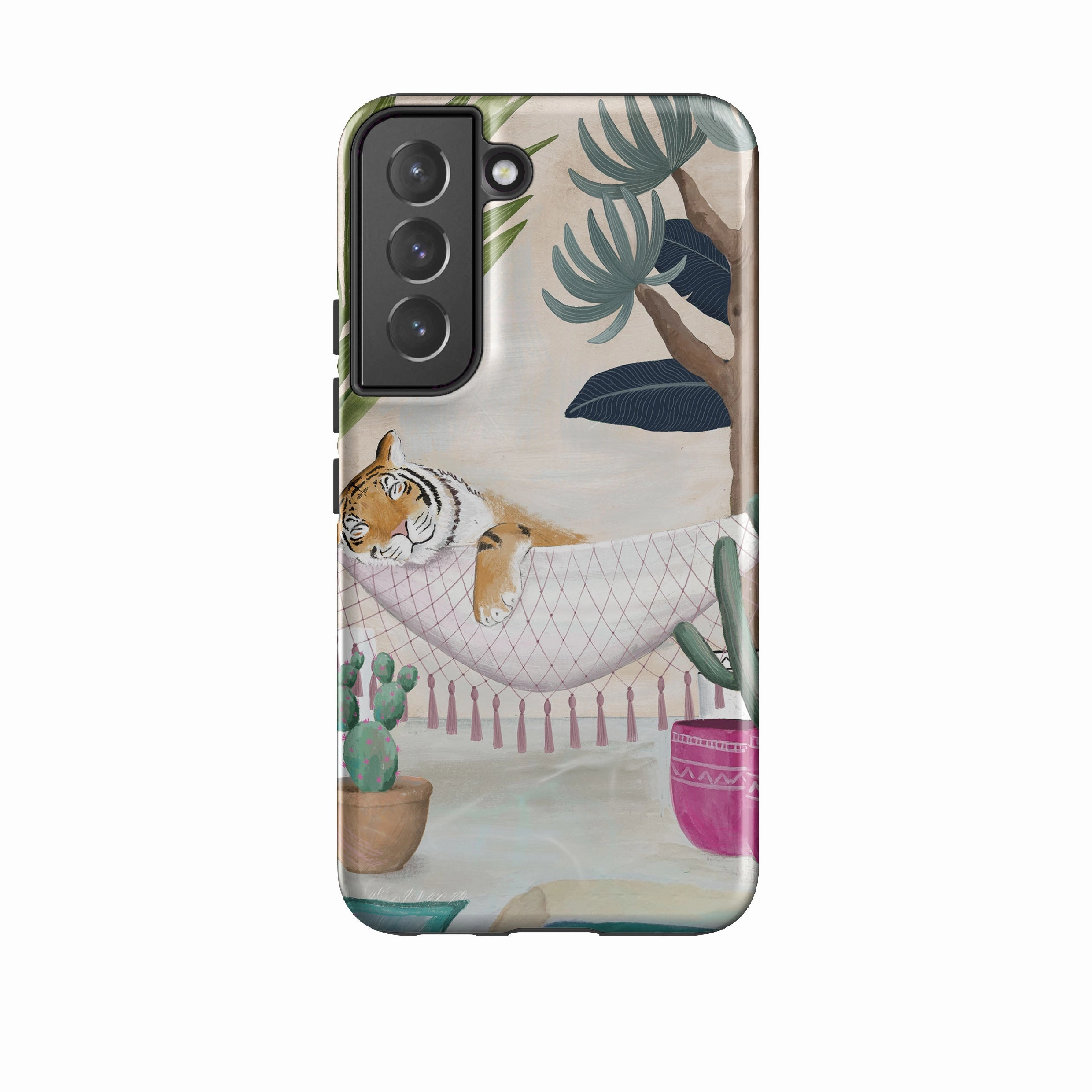 Tough Exterior Samsung Tough Case - Tiger Hammock By Bex Parkin