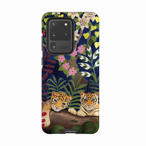 Samsung Tough Case - Tigers By Bex Parkin Hand Feel Hybrid Texture Layer