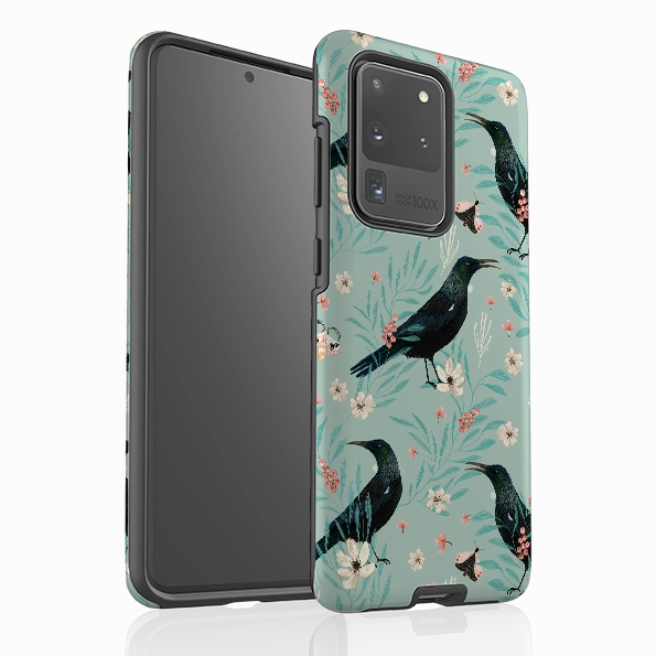 Grip Safe Samsung Tough Case - Tui Light Blue By Katherine Quinn