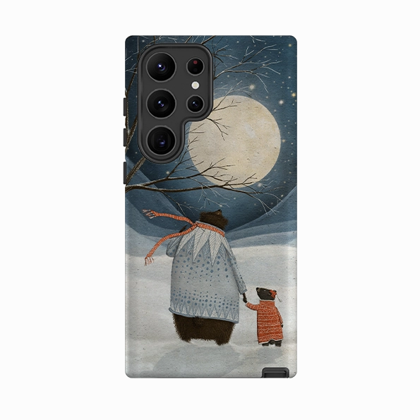 Shockproof Edge Samsung Tough Case - Under a Moonlit Sky By Maja Lindberg