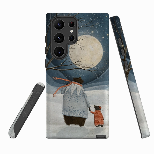 Samsung Tough Case - Under a Moonlit Sky By Maja Lindberg Smooth Feel Surface