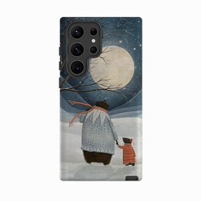 Shockproof Edge Samsung Tough Case - Under a Moonlit Sky By Maja Lindberg