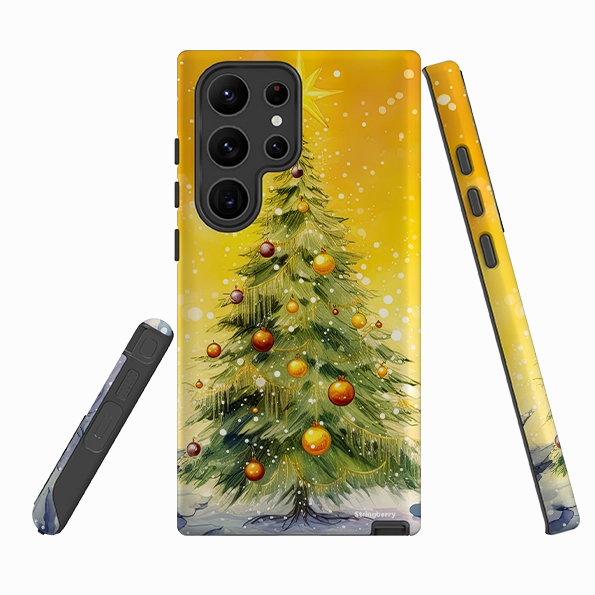 Samsung Tough Case - Underneath The Xmas Tree Flexible Grip Subtle design