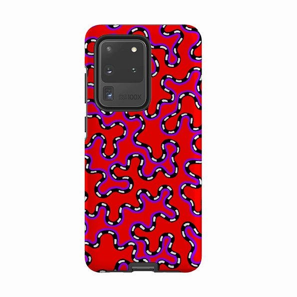 Refined Pattern Vibrant Finish Samsung Tough Case - Vermicular By Cressida Bell