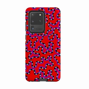 Refined Pattern Vibrant Finish Samsung Tough Case - Vermicular By Cressida Bell