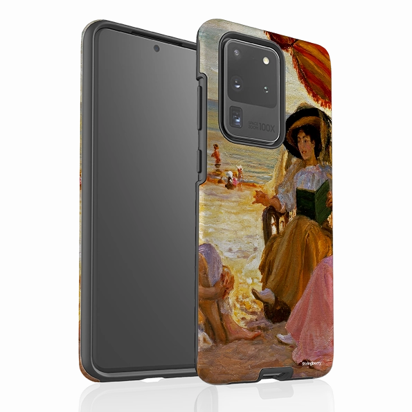 Hybrid Texture Design Compact Shape Samsung Tough Case - Victorian Beach By Heritage