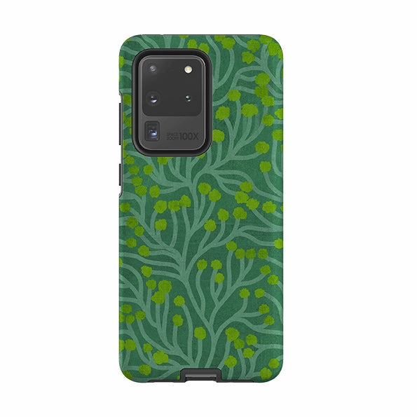 Lightweight Grip Samsung Tough Case - Vine Green And Teal By Katherine Quinn
