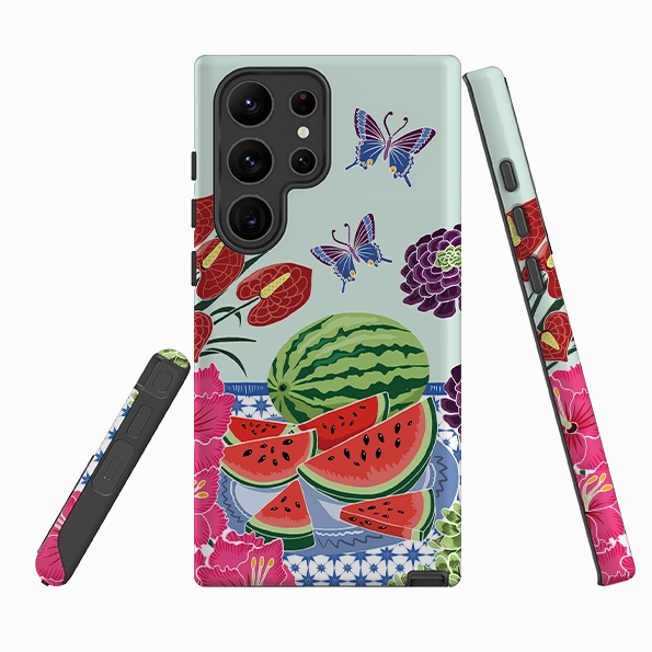 Durable Quality Samsung Tough Case - Watermelon By Kate Heiss