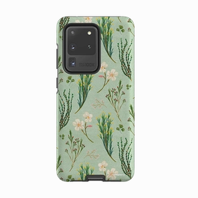 Rugged Surface Protective Detail Samsung Tough Case - Wild Flowers By Katherine Quinn