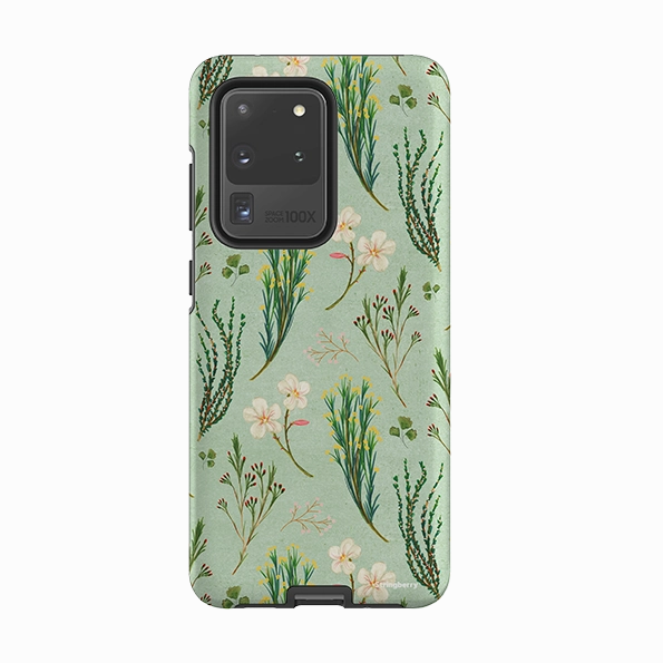 Premium Style Rugged Texture Samsung Tough Case - Wild Flowers By Katherine Quinn