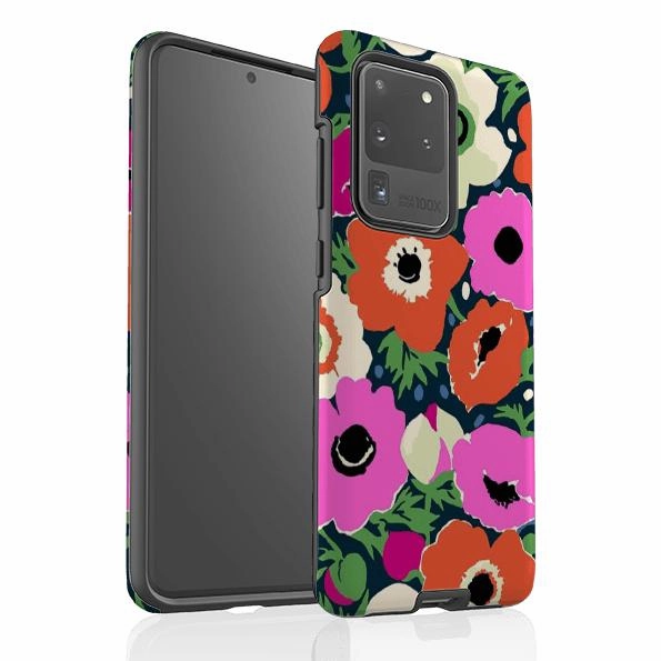 Samsung Tough Case - Windflowers By Sarah Campbell Soft Finish Texture