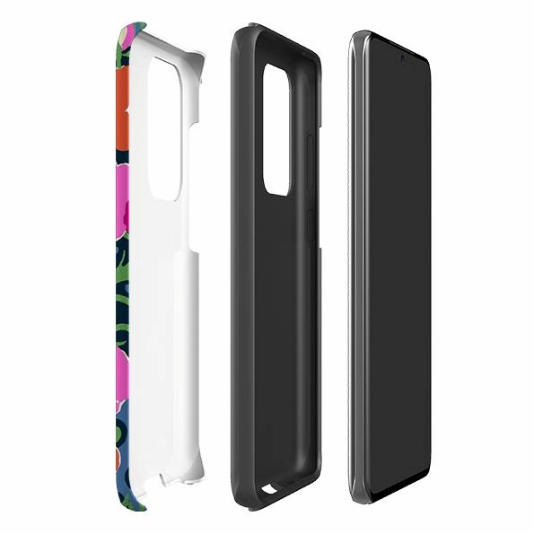 Samsung Tough Case - Windflowers By Sarah Campbell Ergonomic grip