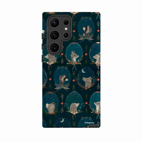 Comfort Edge Texture Samsung Tough Case - Winter Collage By Katherine Quinn