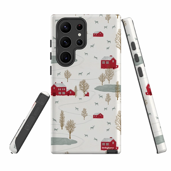 Samsung Tough Case - Winter Landscape II By Katherine Quinn Rugged Pattern Texture