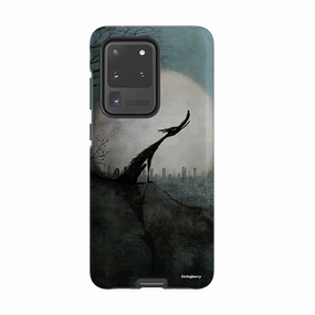 Samsung Tough Case - Wolf Moon By Maja Lindberg Clean Texture High Quality