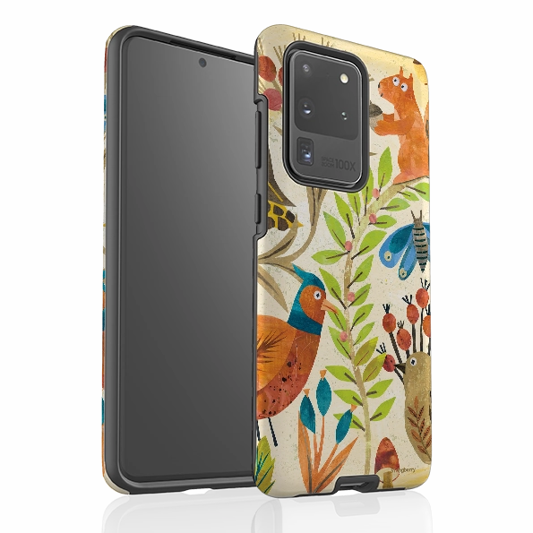 Samsung Tough Case - Woodland Friends By Tracey English Protective Form Texture Smooth Texture