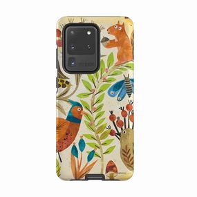 Tactile Buttons Daily Grip Samsung Tough Case - Woodland Friends By Tracey English
