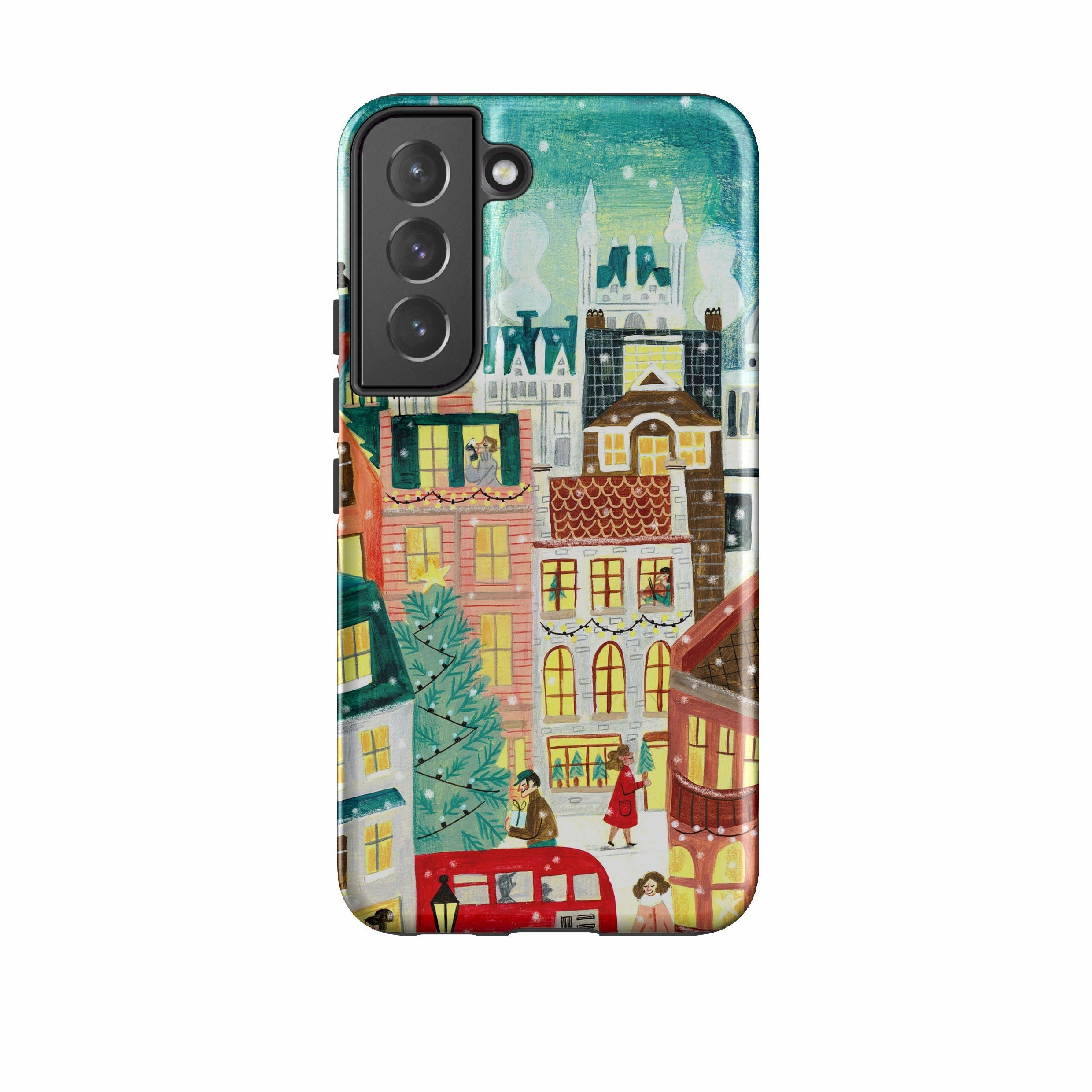 Samsung Tough Case - Xmas In London By Caroline Bonne Muller Dust proof everyday elegance