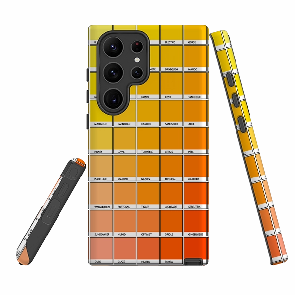 Printed Artwork Samsung Tough Case - Yellow Chromology By Kitty Joseph