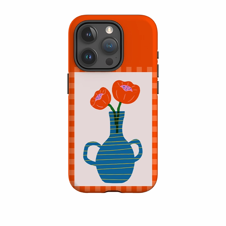 Flexible Texture daily accessory iPhone Case - Blue Vase