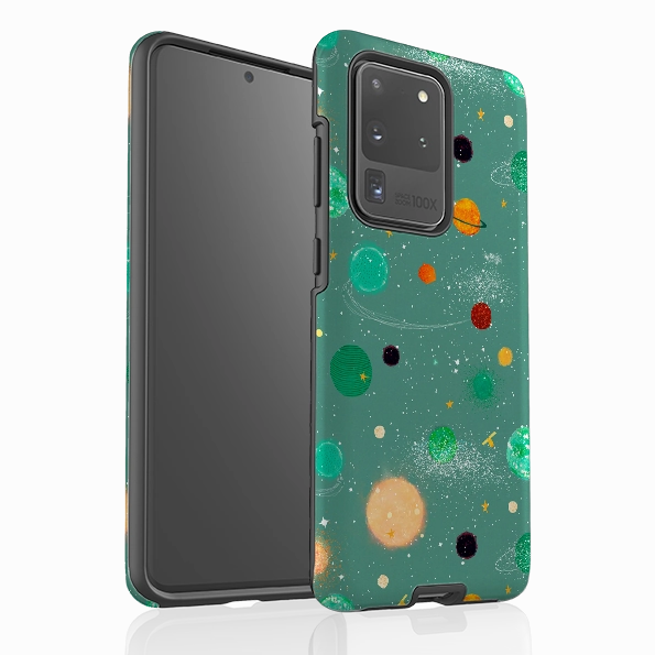 Samsung Tough Case - Far Far Away Green By Katherine Quinn Glossy Look Easy Grip