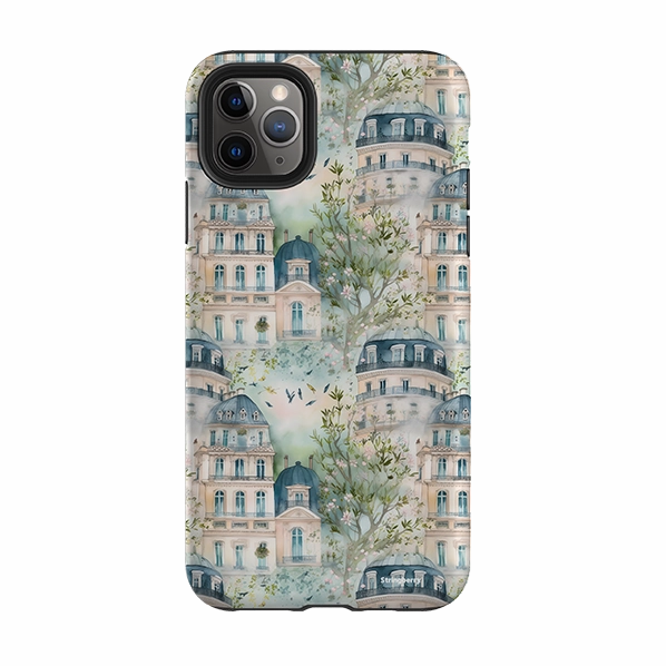 iPhone Tough Case - Belleville Houses Polished Detail Edge