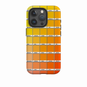 iPhone Tough Case - Yellow Chromology By Kitty Joseph Handheld device Creative Artwork