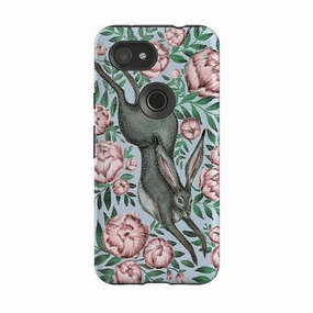 Google Tough Case -  Hare And Peonies By Catherine Rowe Soft Frame