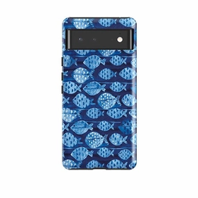 Raised Edges Google Tough Case -  Bluefish By Sarah Campbell