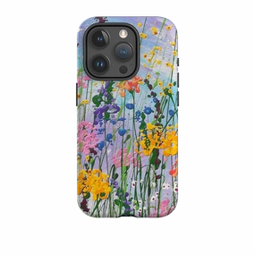 iPhone Tough Case - Wildflowers At Play By Linda Calvert Jacobson Fashion Accessory